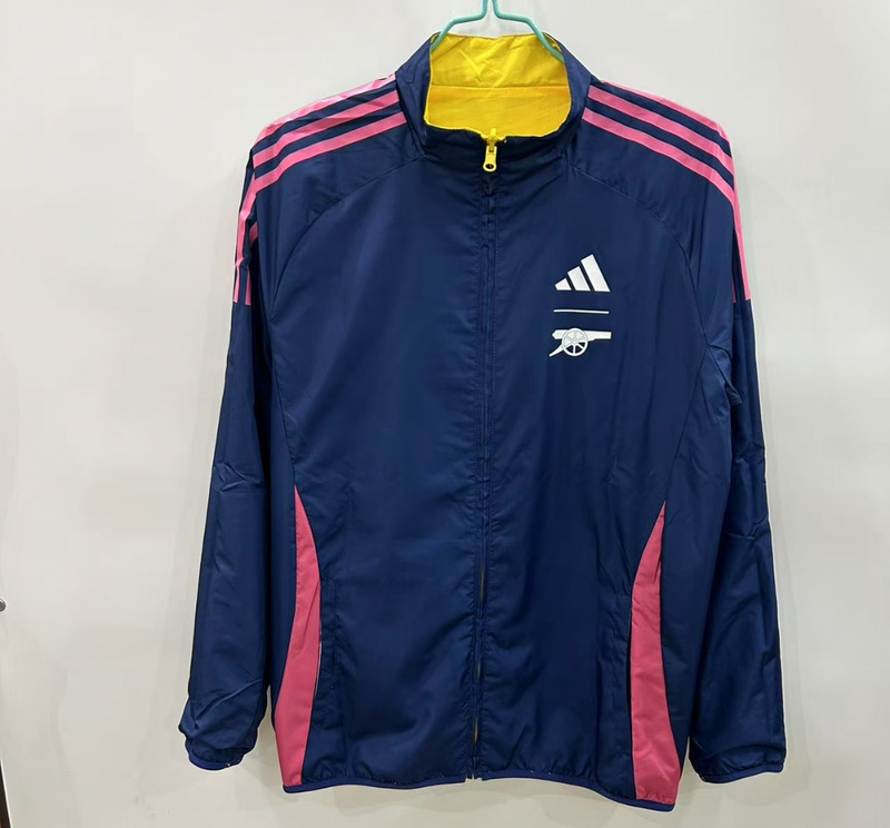 AAA Quality Arsenal 25/26 Wind Coat - Navy Blue/Pink